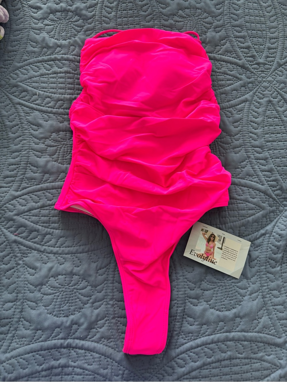 Women’s Evolyline  Hot Pink One-Piece Swimsuit Size Small